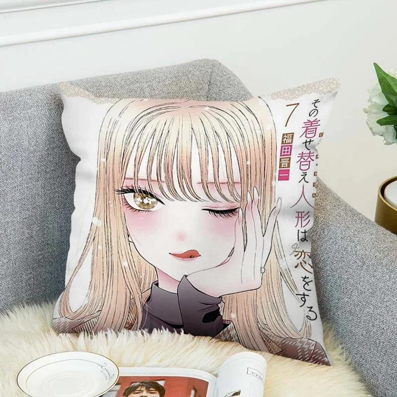 Pillowcases 40*40 Decor Marin Kitagawa Pillow Cases Decorative Cushion Covers for Pillows Pillowcase 45*45 Room Cushions Cover