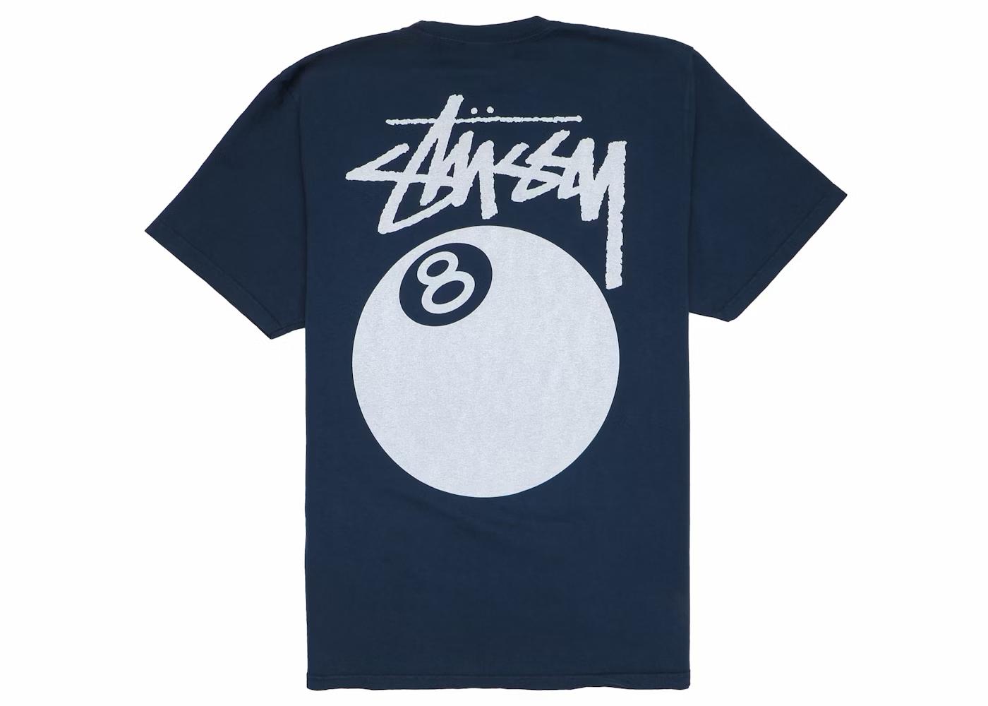 Stussy 8 Ball Tee Pigment Dyed Navy M