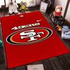 San Francisco 49ers Logo Rotes Teppichdesign. Rutschfester Teppich geeignet für Wohnzimmer- und Schlafzimmer-Sofas Sofas.
