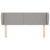 VidaXL Headboard with Ears Light Grey 147x23x78-88 Cm Fabric3117002