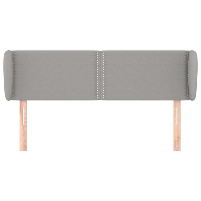 VidaXL Headboard with Ears Light Grey 147x23x78-88 Cm Fabric3117002