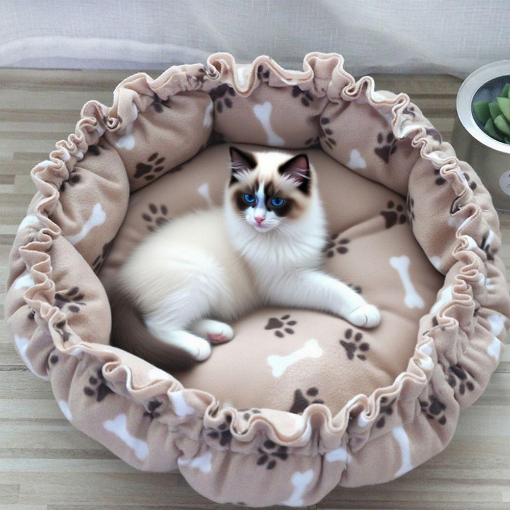 Soft Material Soft Warm Nest Creative Design Adjustable Pet Bed Drawstring Pet Bed  Pet Comfort