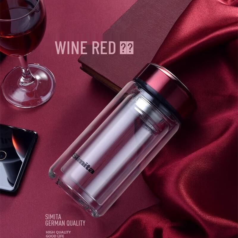 Simita Saturn Double-Layer Glass Tea Infuser Cup