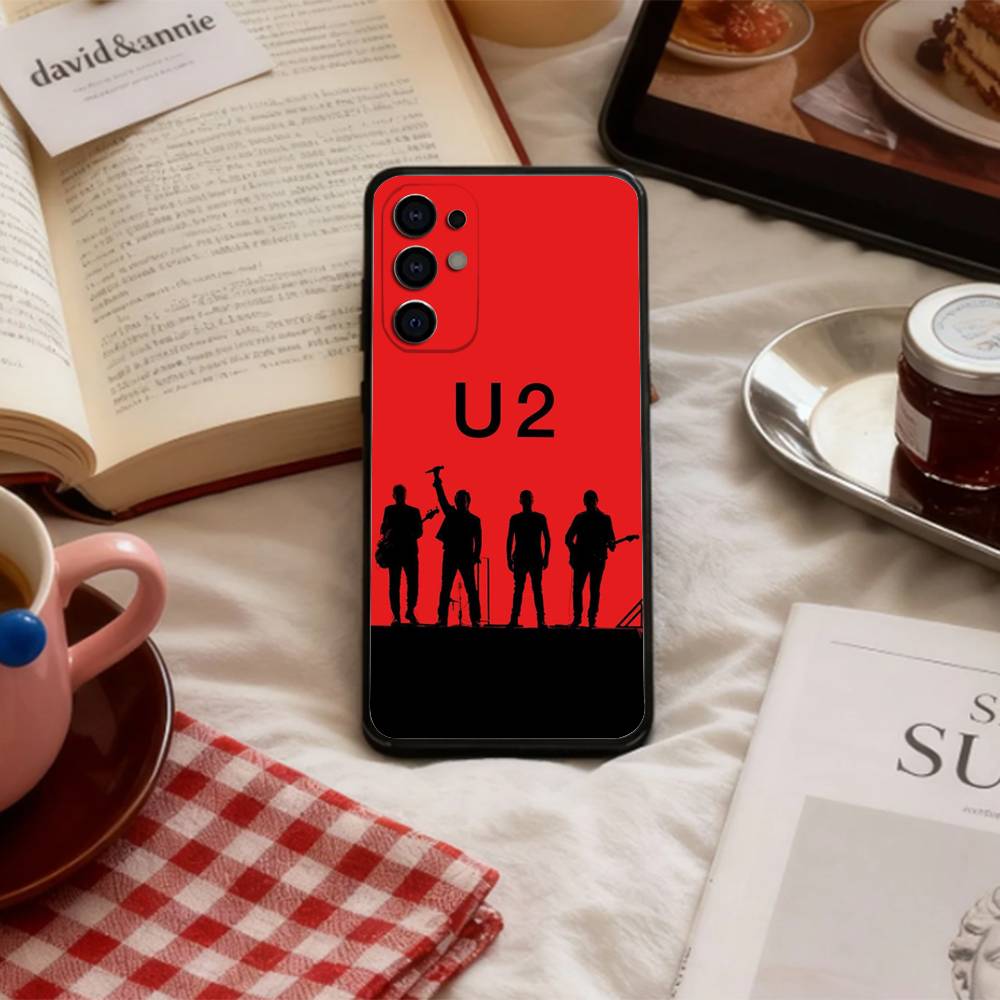 Etui Na Telefon Band U-U2 Do Samsung S 25,24,23,22,30,21,10,9,Ultra,Plus,Lite,FE,4,5 G Miękkie Czarne Etui