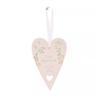 Celebrations Love Story Just Married Ceramic Heart Hanging Ornament