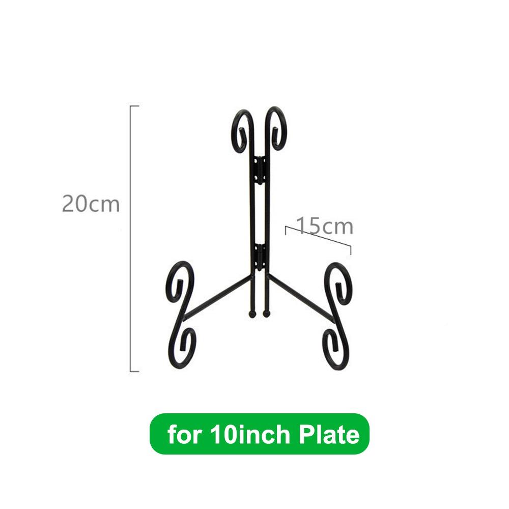Iron Plate Stands Foldable Photo Pedestal Durable Metal Easel Rack  Bowl Picture Frame