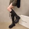 Long Boots Women's 2026 Autumn and Winter Thick Soled Knight Boots with Belt Buckle High Top Women's Boots