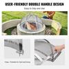 Firepit Spark Screen Lid, 40" Diameter, Outdoor Firepit Ring Cover Round Accessories, Fire Pit Metal Cover, Easy-Opening Stainless Steel Fire Ring