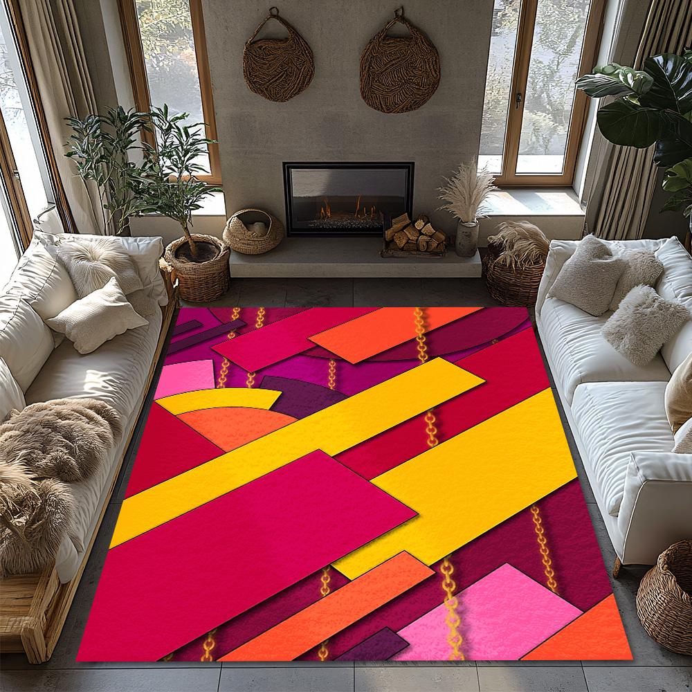 Cozy Area Rug Non Slip Washable Indoor Outdoor Floor Mat Living Room Bedroom Home Decor Modern Abstract Pattern Rugs