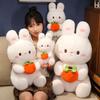 New Cute Little White Rabbit Doll Creative Beautiful Persimmon Rabbit Plush Toy Doll Doll Girl Birthday Gift
