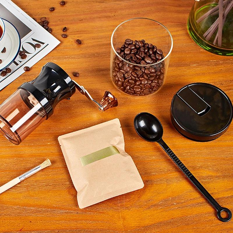 Handkurbel-Kaffeemaschine für den Haushalt, tragbar, Mini-Kaffeemühle, Espresso-Zubehör, Schleifen, manuelle Werkzeuge, Barista