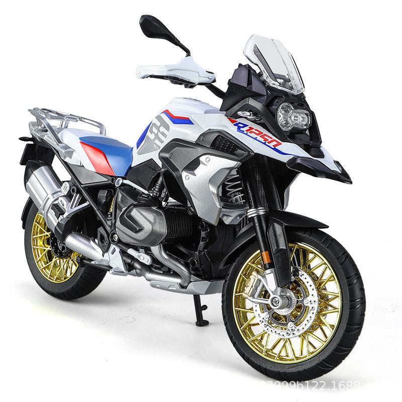 1:9 Simulation BMW Waterbird Alloy Motorcycle Model Shock Absorber Luminous Boy Gift Tide Play