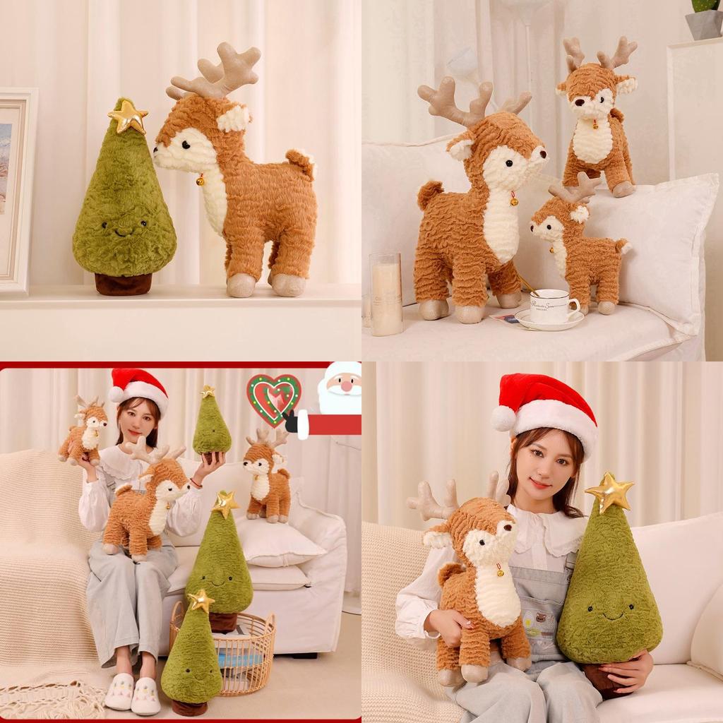 Entzückendes Plüsch-Rentier-Spielzeug für Weihnachtsfeierlichkeiten Perfekt für Kinder und Dekorationen