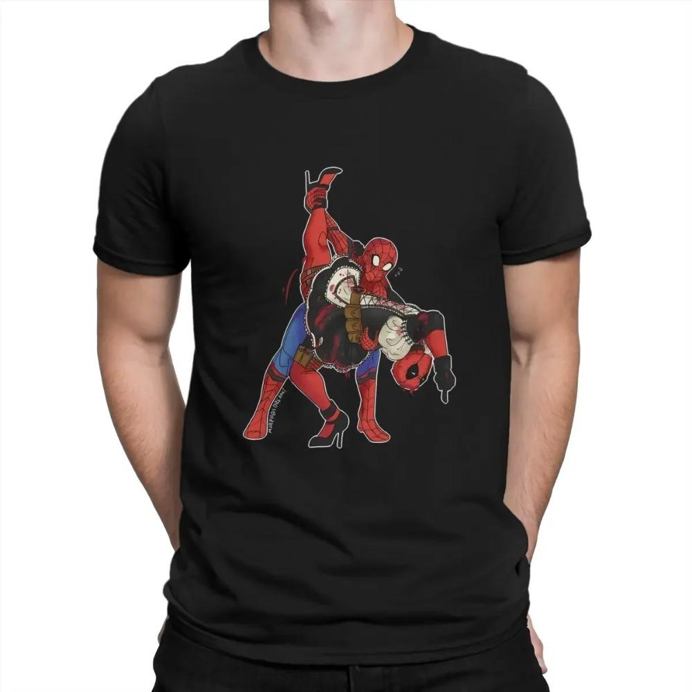 

Уникальная футболка Spideypool Футболка Deadpool Повседневная футболка Вещи для взрослых горячая распродажа XXXXXL чёрный