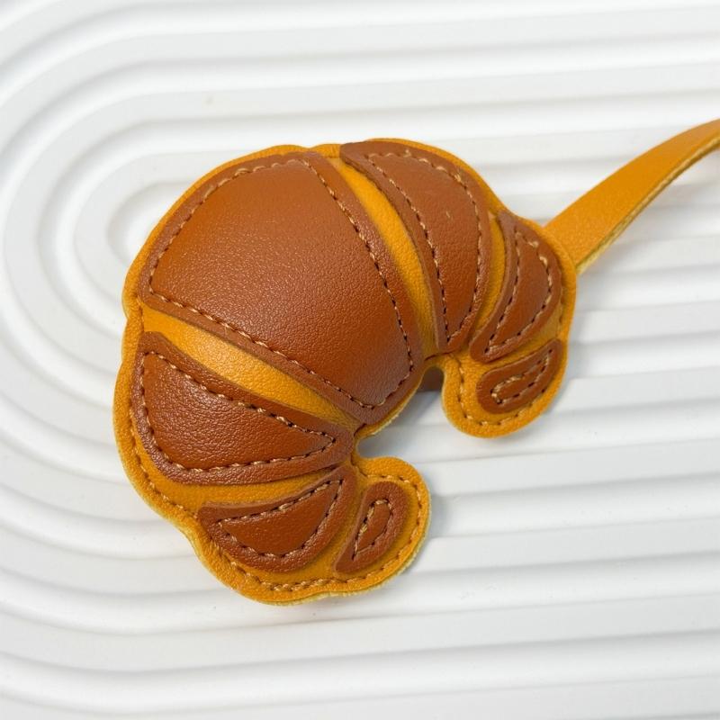 Croissants Bag Charm Pendant Aesthetic Purse Charms Aesthetic keychains Keyring for Women Backpack Purse Handbag Decors