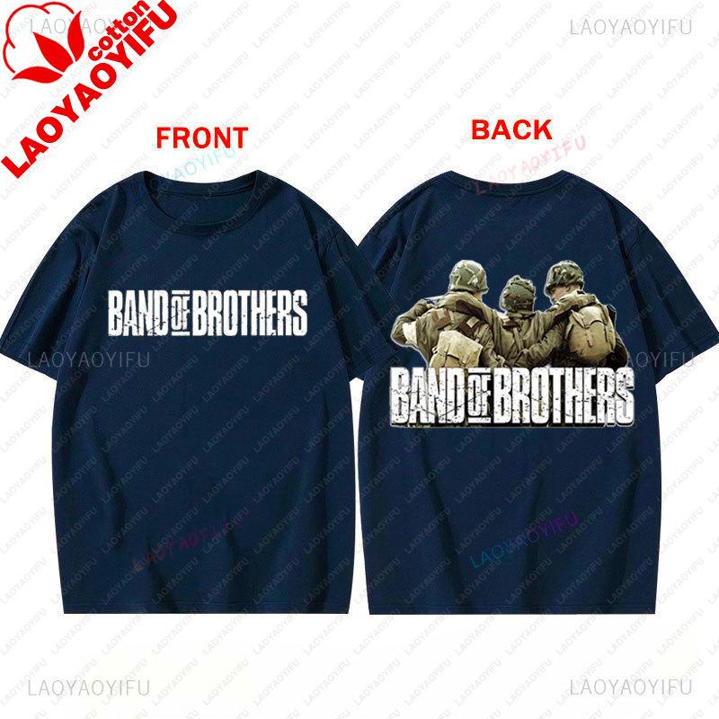 TV Play Band of Brothers TShirt Retro Style Unisex Graphic T Shirts Summer Streetwear Casual Classics Two Side Printed Tee Top