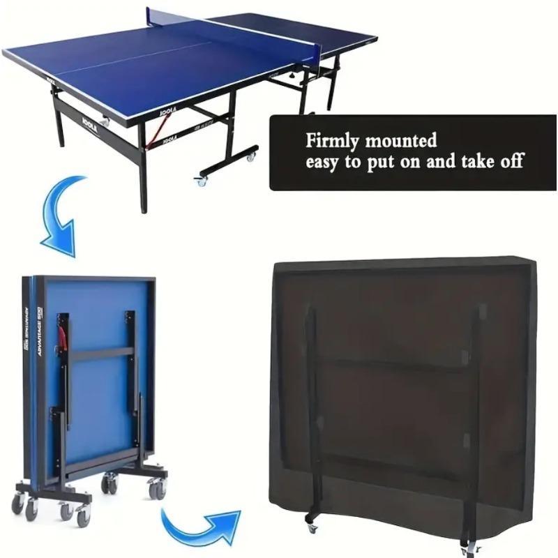 210D Oxford Waterproof Table Tennis Cover Dustproof Sunproof Heavy Duty with Zipper Indoor Outdoor