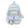Cute Pain Bag Ins Wind School Bag Female Junior High School Student Japanese Large Capacity Transparent Backpack Versatile Student Backpack Tide
