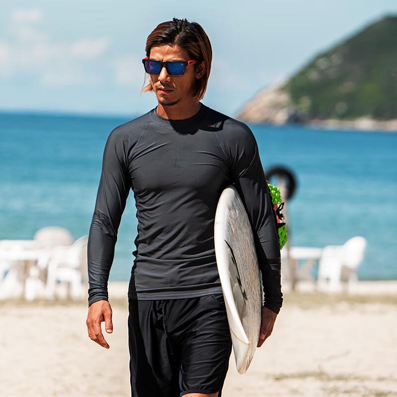 SBART Men s Rash Guard Swim Top M-4XL