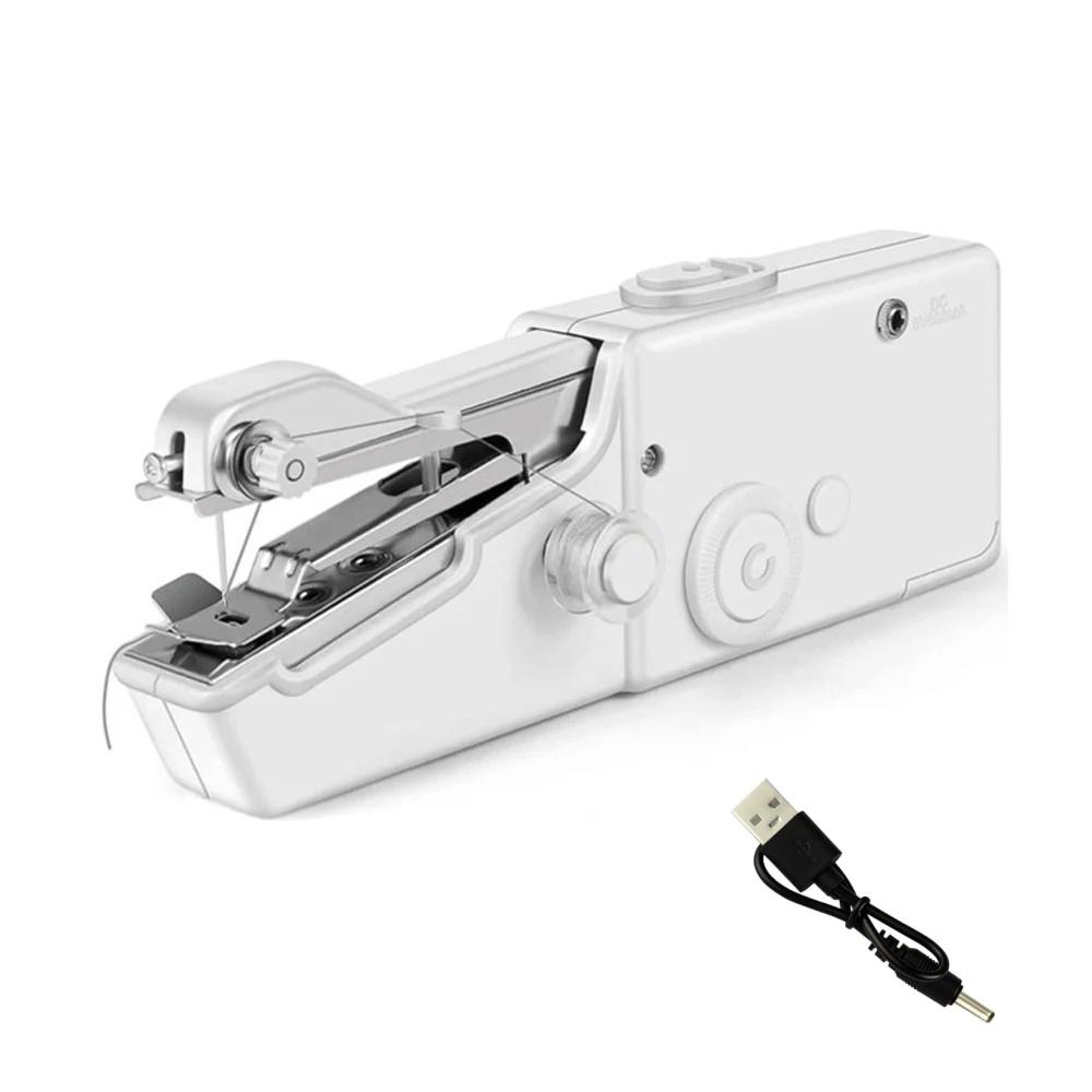 

Handheld Sewing Machine, Battery and USB Operated Mini Portable Sewing Machines for Beginners Home Quick Repairing белый