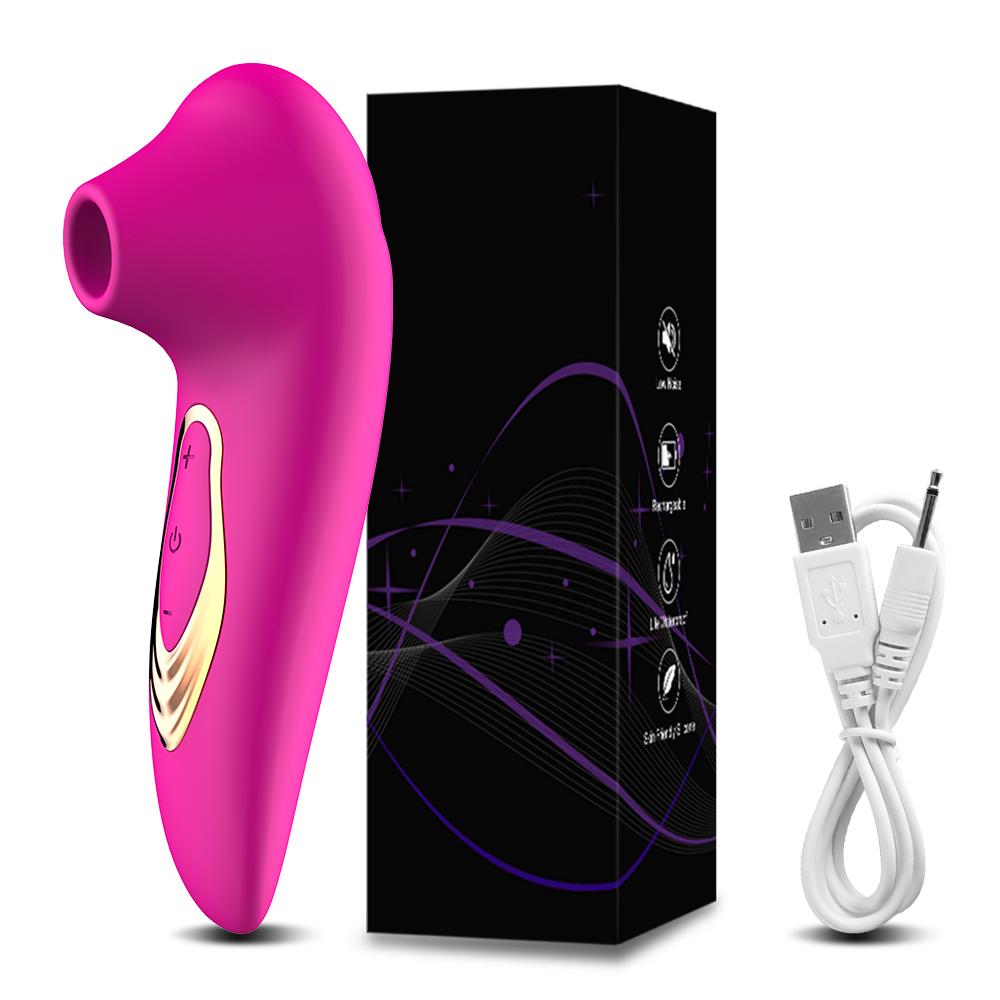 Kvinnelig Kraftig Clit Sucker Vibrator Brystvorte Suger Blowjob Klitoris Stimulator Vibrerende sexleketøy for kvinner Voksne Onanerer