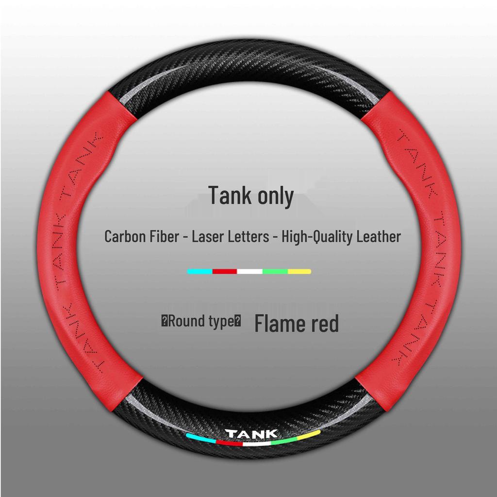 Tank 300 Genuine Leather Steering Wheel Cover: Anti-Slip, All-Season Grip for 400Hi4t, 500, 700 Models
