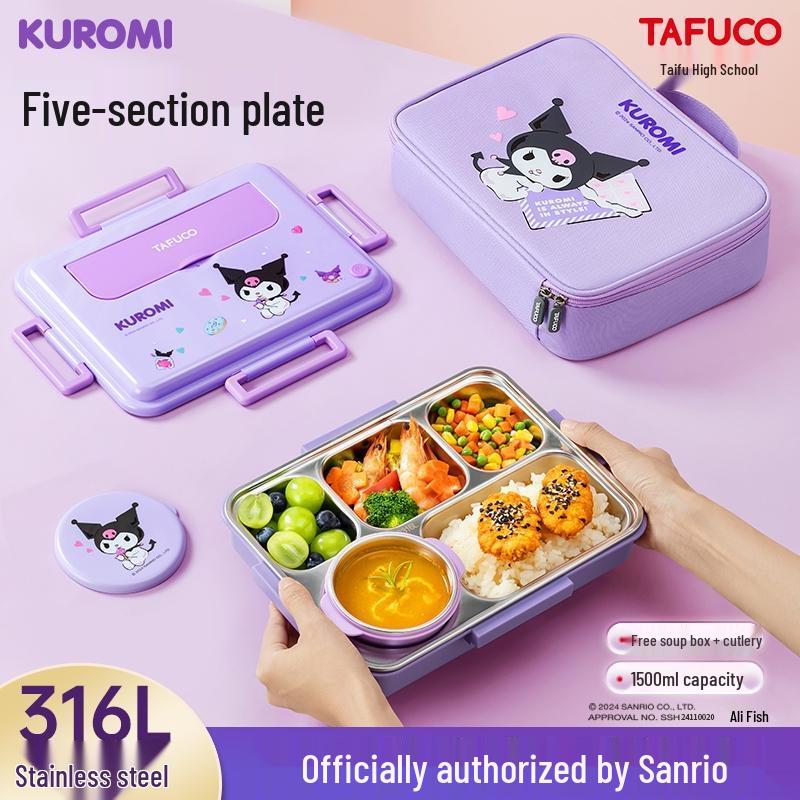 Taifugao Pochacco 1.5L Five-Compartment Meal Plate