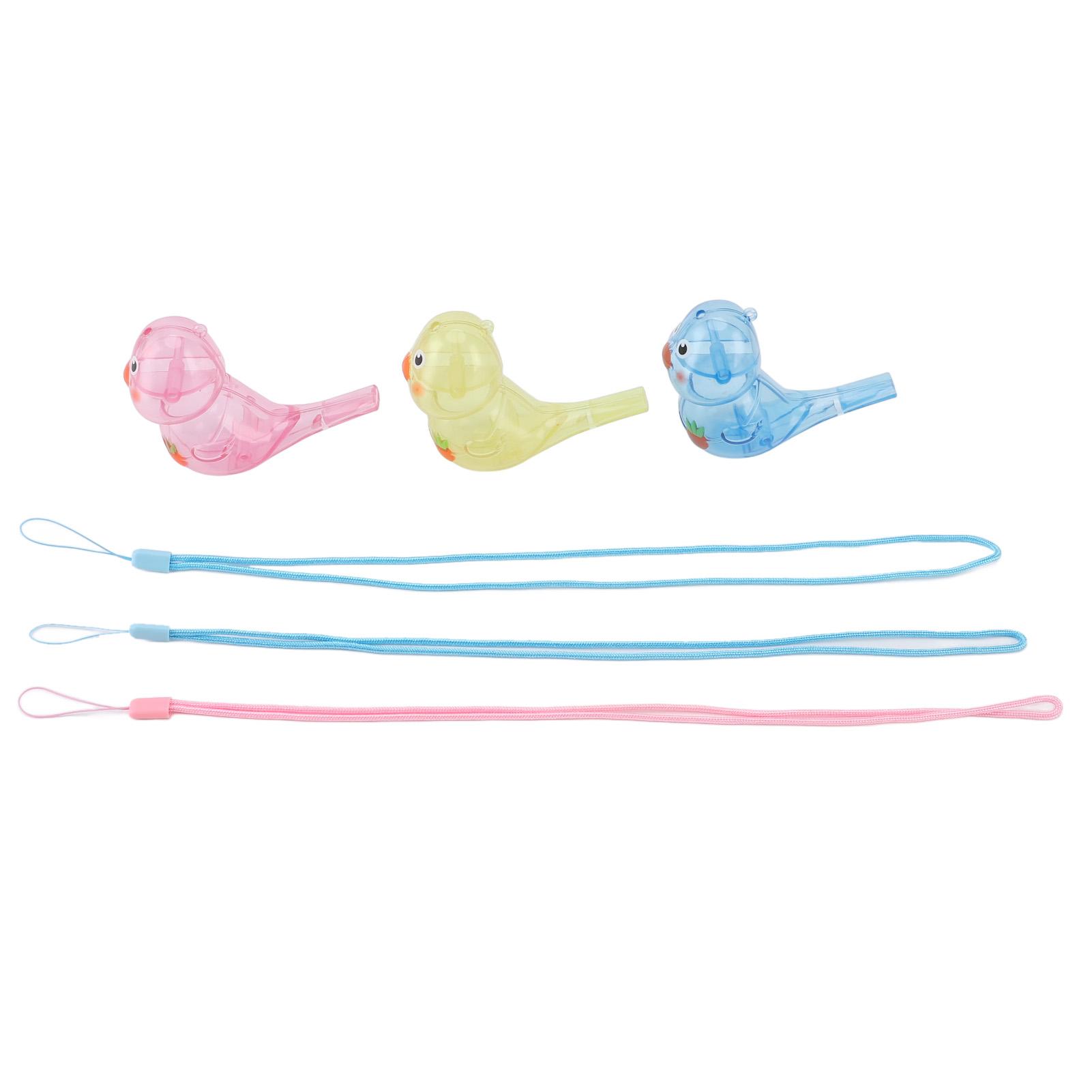 

Прозрачный свисток для птиц на воде, забавные шумелки, свисток для призыва птиц на воде с подвесной веревкой, розовый