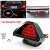 Universal LED Triangle Rear Brake Light - Anti-Collision Strobe for F1 Racing Style Bumpers