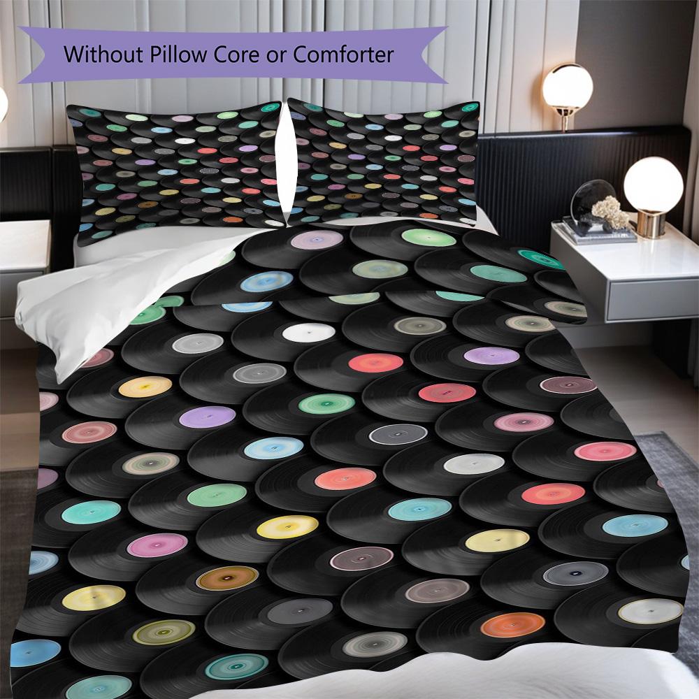 

1PC Music, guitar Theme Bedding Quilt Set Quilt Cover Pillowcase Home Decoration Birthday Gift (1 * duvet cover + 9 * pillowcase, without core) 135x200cm