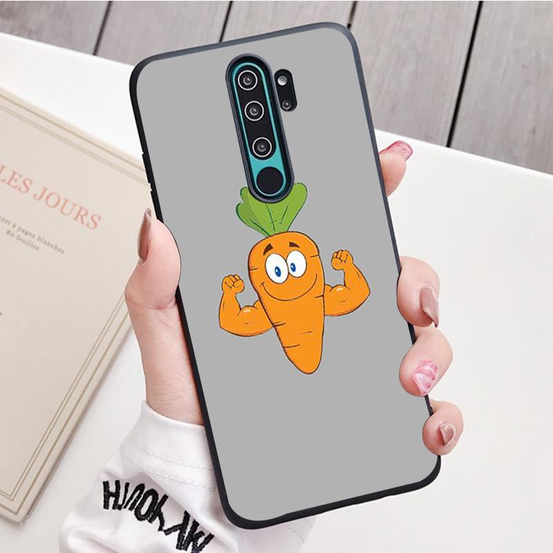 

Силиконовый чехол для телефона «морковный черный» для Redmi note 8 7 Pro S 8T для redmi 9 7A Redmi NOTE 9S