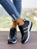 Fashion Women's sports casual shoes are fashionable, thick-soled, large-sized leather sports shoes that are comfortable