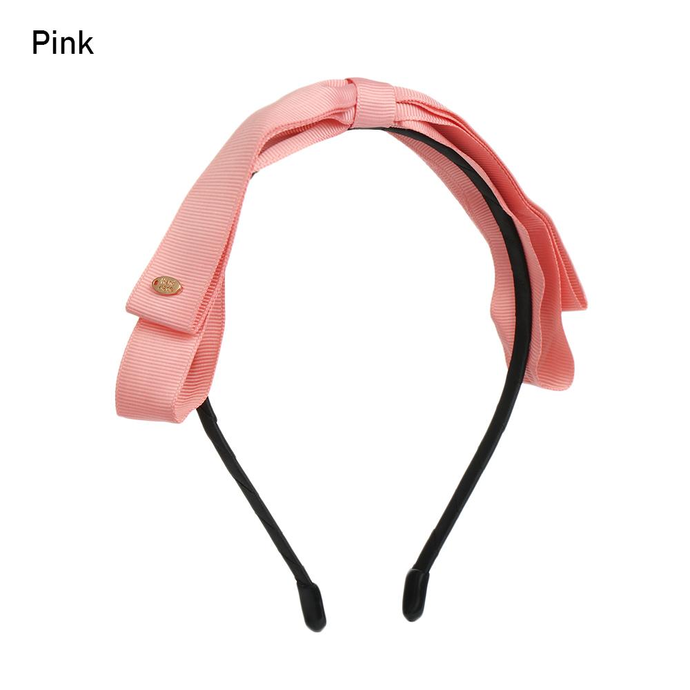 

Девушки Женщины Винтажные Банты Резинки для Волос Бант Безель Головной Убор Повязка на Голову Широкая Повязка для Волос розовый