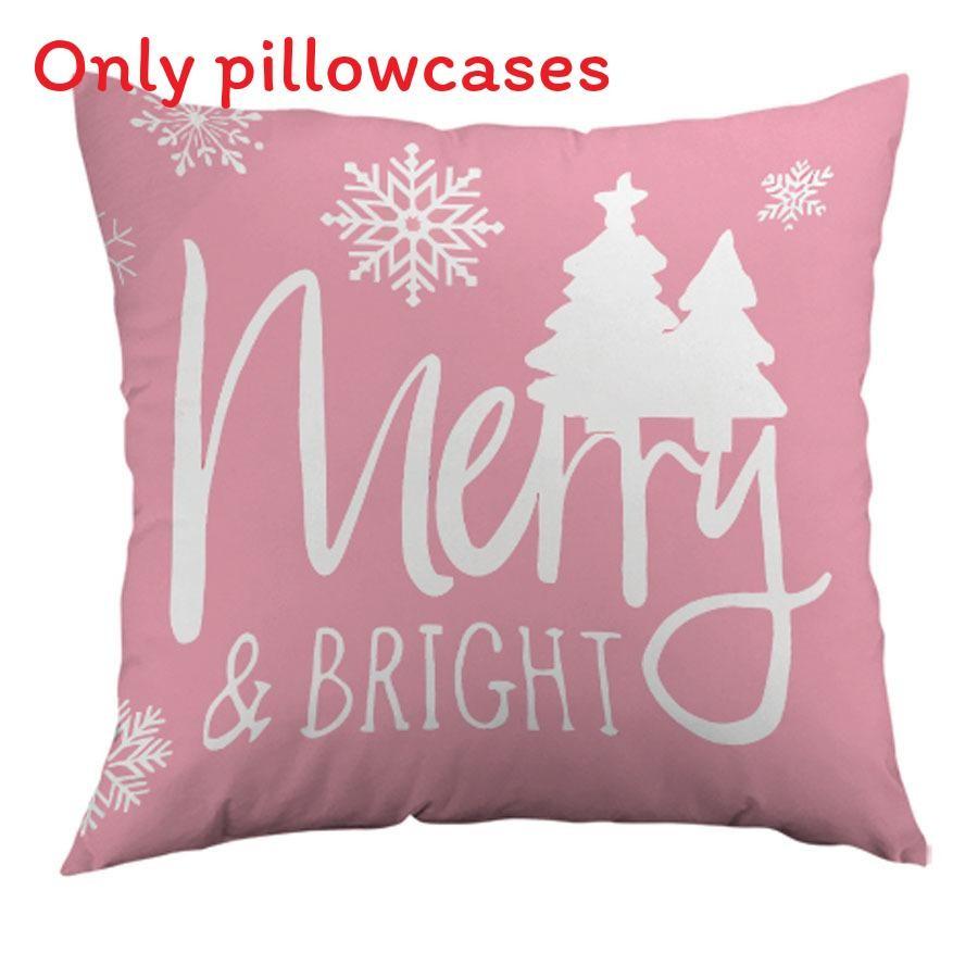 

Christmas Themed Sofa Pillowcase With Short Plush Fabric For Holiday Home Accent Style D ,40cm