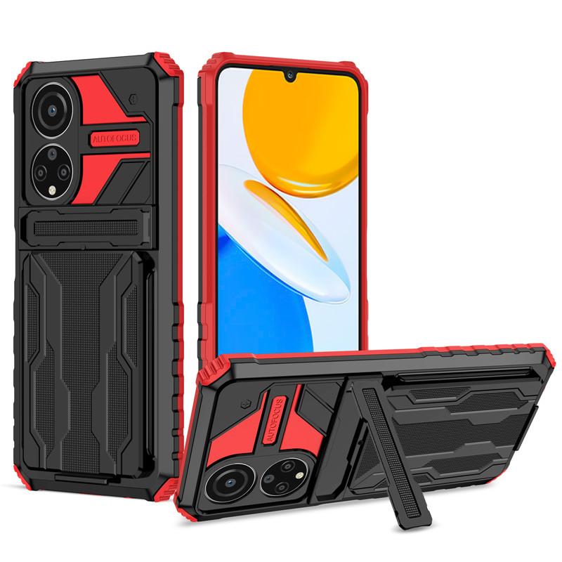 For Huawei Honor X7 X8 X9 Case Shockproof Armor Card Slot Kickstand Protection Cover For Honor X30i Phone Cases
