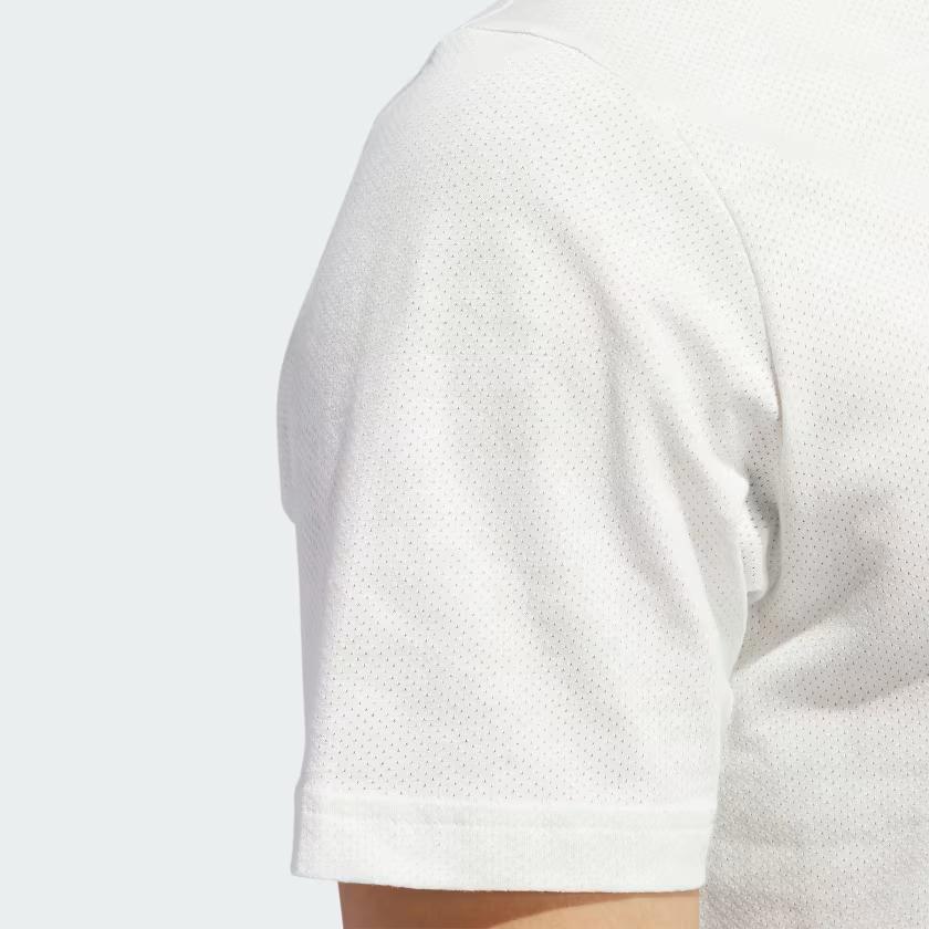 adidas Go-To Printed Mesh Polo Shirt Men Polo Shirts White IQ2922