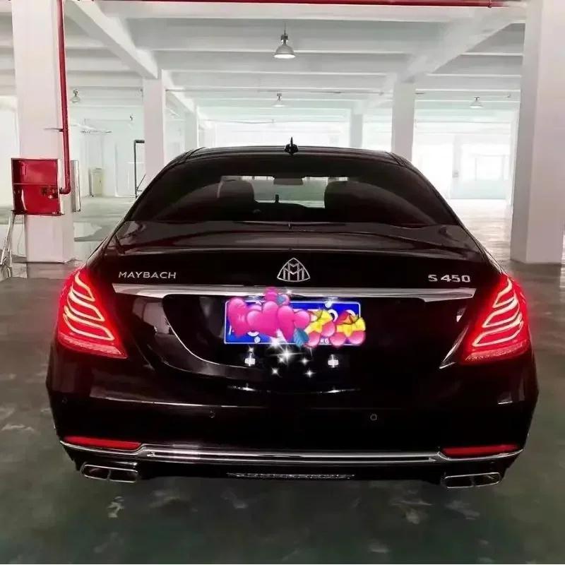 Maybach Logo Front Standing Metal Mark Emblem Auto Hood Rear Badge for Mercedes-Benz Maybach C E S Class S400 S500 S6001
