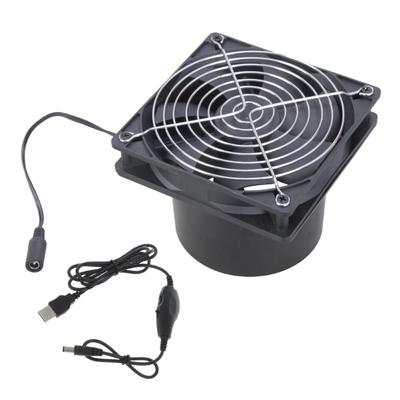 12cm 5V Exhaust Fan Quiet Duct Extractor Fan Ventilation Exhaust Air Blower Ventilator Fan with Speed Controller
