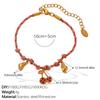 Fashion DIY pendant bracelet stainless steel gold-plated non-fading strawberry cherry necklace jewelry women
