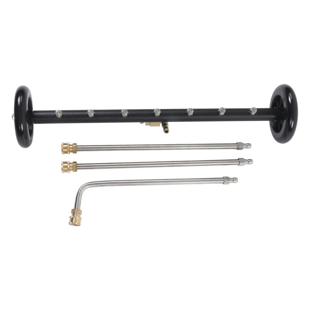 Pressure Washer Undercarriage Cleaner 4000psi 2 In 1 Under Car Water Broom Surface Cleaner with 3