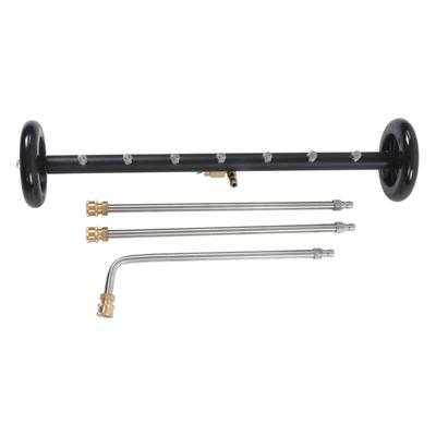 Pressure Washer Undercarriage Cleaner 4000psi 2 In 1 Under Car Water Broom Surface Cleaner with 3 Extension Wands for