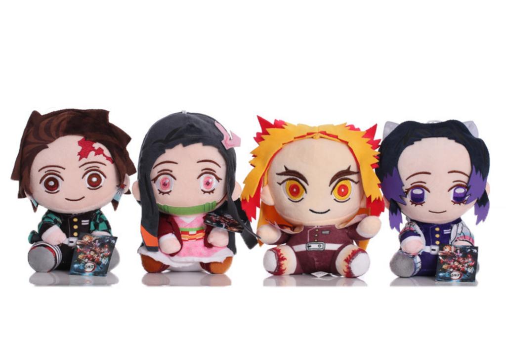 20-25cm Dämonentöter Plüschtier Gefüllt Tsugikuni Yoriichi Kokushibou Akaza Kamado Tanjirou Animierte Figur Plüschtier Artikel Figur Geburtstagsüberraschung