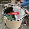 Collapsibles Camping Trash Can 37L Portable Outdoor Waste Bag Garbage Bin Household Large Dirty Clothes Basket Bag with Zipper