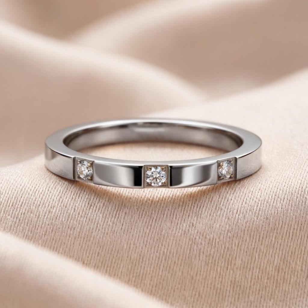 Luxe Dames RVS Ring: Elektrogeplateerd titanium, vervaagt niet, veelzijdig ontwerp