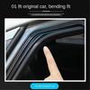 5M Car Door Edge Seal Strip Sticker B 8-hole Weatherstrip Rubber Seals Sound Insulation Sealing Strip Car Styling Protector