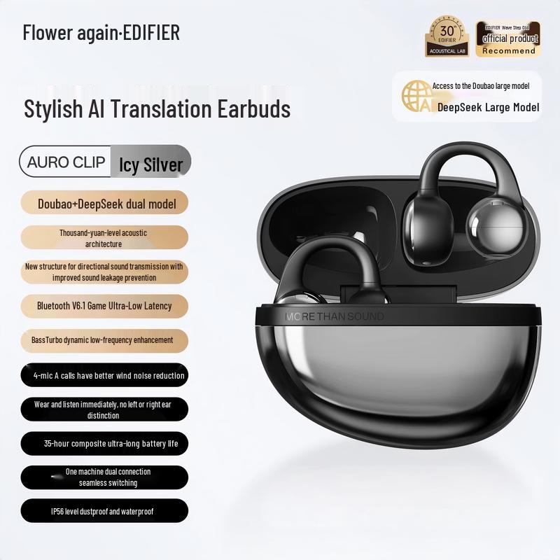 Edifier Auro Clip Open-Ear Bluetooth Earbuds