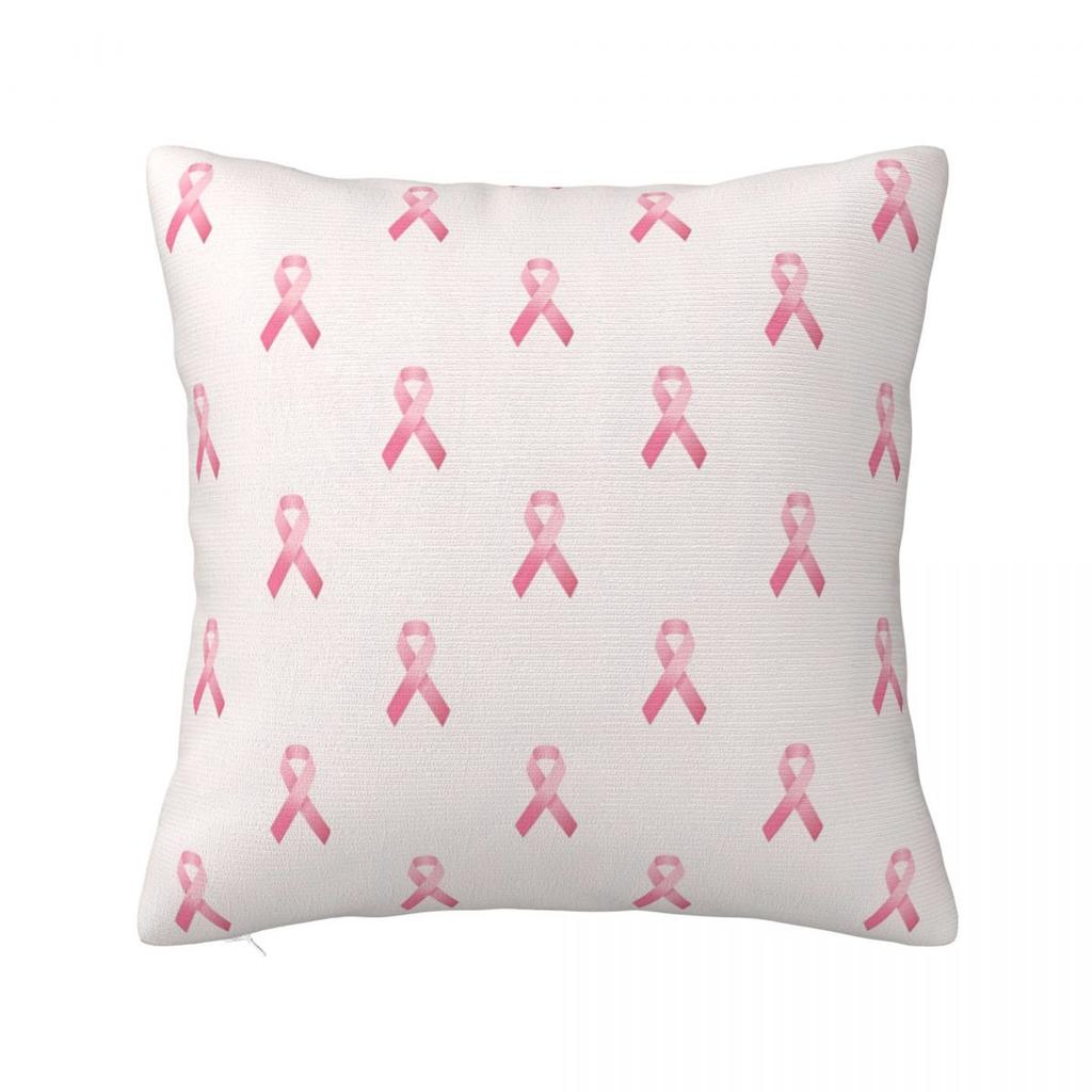 Tackle Breast Cancer Football Pillowcase Polyester Cushion Cover Gift Pillow Case Cover Home Zipper 40X40cm
