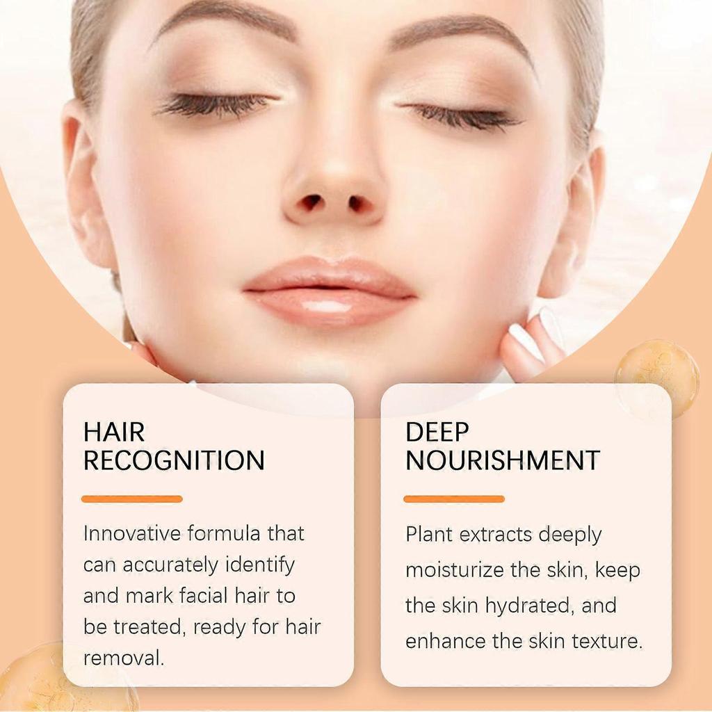 Facial Hair Recognition Spray, Gentle Moisturizing Clean Smooth Skin Refreshing Daily Hair Removal