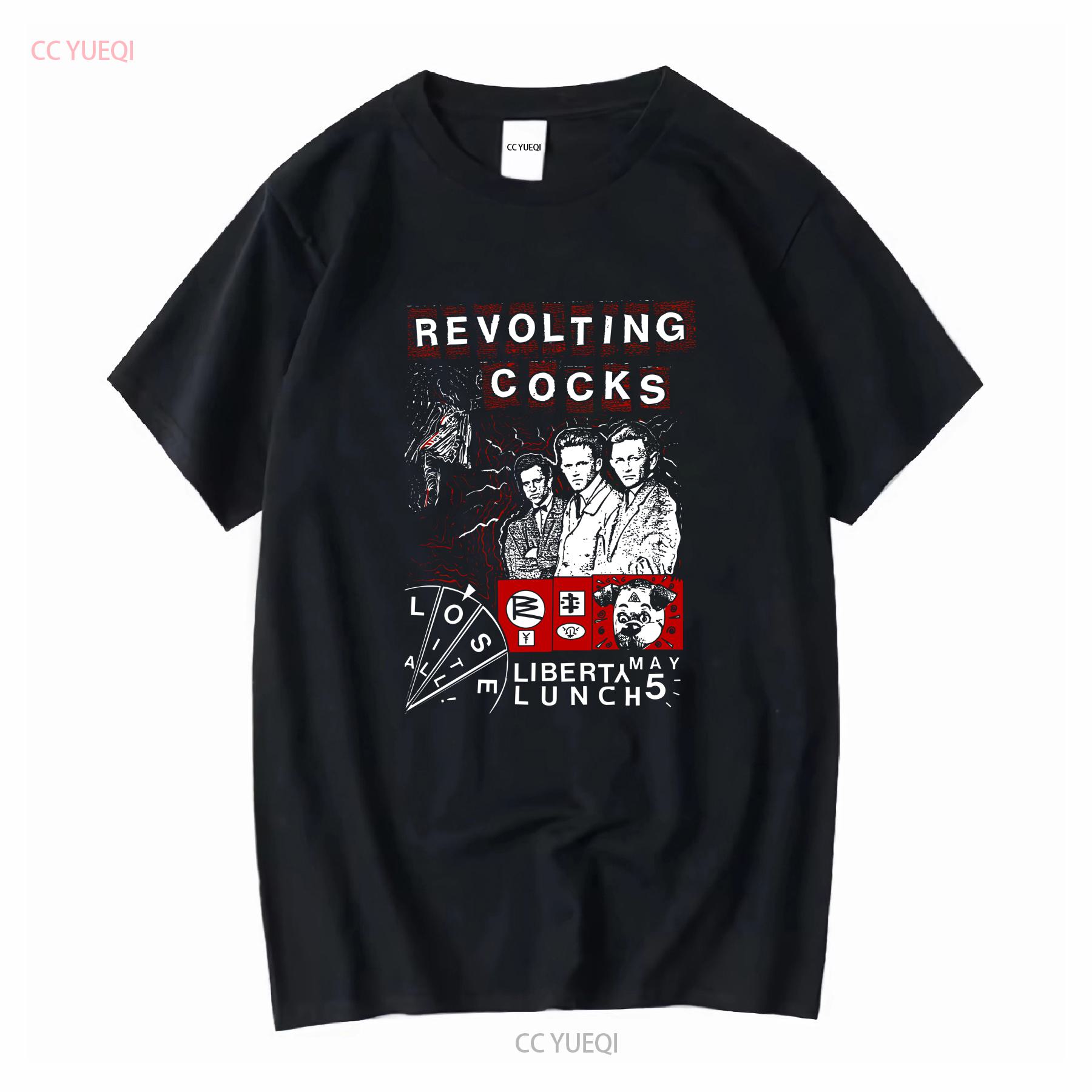 

Revolting Cocks band Poster Concert T Shirt Cotton Full Size QX393 vintage Washed Stretched Casual graphic 4XL