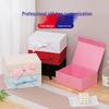 Valentine's Day Large White Magnetic Flip Lid Ribbon Gift Box for Wig Packaging